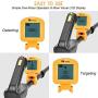 RM RICOMAX Kids Metal Detector - Junior Metal Detector with LCD Display IP68 Waterproof & 2 Lb Lightweight Best Gift for Kids 24 to 35 Adjustable Metal Detector for Kids Best Toy for Boys, Yellow