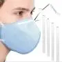 3M Nose Bridge Strip for Masks Aluminum Metal Nose Wire Self Stick Adhesive Bendable Flexible Flat Nose Strip Clip Piece for Handmade Cotton Fabric Cloth Face Mask (50pcs)