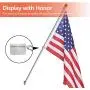 Anley 1.25'' Aluminum Flagpole Mounting Rings Set - Anti Wrap 360° Rotatable Ring with Carabiners - Ideal for 1-1/4 Inch Diameter Flag Pole & Flag with 2 Grommets(Silver, Pack of 2) Anley 1.25'' Aluminum Flagpole Mounting Rings Set - Anti Wrap 360° Rotatable Ring with Carabiners - Ideal for 1-1/4 Inch Diameter Flag Pole & Flag with 2 Grommets(Silver, Pack of 2)