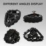 4Pcs Metal Gear Snow Wheel, 1/10 RC Remote Control Snow Tires Metal Gear Standard Main Gear RC Crawler Accessory Part