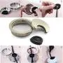HJ Garden 1pcs 2 inch (50mm) Metal Desk Grommets for Managing and Hiding Wire Cord Cable Hole Cover Office PC Desk Cable Cord Organizer Zinc Alloy Cover Champagne