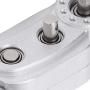 RC Transfer Case, Metal 1/10 Transfer Case RC Crawler Parts RC Accessories(Silver)