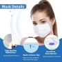 Assacalynn Disposable Face Masks White 50pcs, 3 Layer Disposable Masksfor Men Women