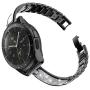 TOYOUTHS Stylish Strap Compatible with Samsung Galaxy Watch 42mm Bands Women Replacement Slim Wristband for Galaxy Active 2 40mm 44mm/Gear S2 Classic/Gear Sport Stainless Steel Metal+Leather