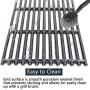 Hongso 17'' Porcelain Coated Cast Iron Grill Grates Replacement for Charbroil 463242716, 466242715, 463242715, 466242815 Grill, G533-0009-W1, Lowe #606682, Walmart # 555179228 (PCB004) 3 Pack