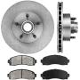 [ Pickup SUV Series ] FRONT 286.7 mm Premium OE 5 Lug [2] Brake Disc Rotors + [4] Metallic Brake Pads CRK12801