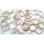 Waltz&F 10mm Golden Chandelier Connectors Split Ring Clips Pins for Fastening Crystals Parts, Chandelier Replacements 100pcs