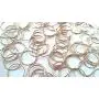 Waltz&F 10mm Golden Chandelier Connectors Split Ring Clips Pins for Fastening Crystals Parts, Chandelier Replacements 100pcs