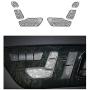 1797 Compatible Seat Adjust Buttons Caps for Mercedes Benz Accessories Parts Bling W212 C117 X156 B E CLA GLA GLE Class AMG Covers Decals Stickers Interior Decorations Women Men Crystal Silver 6 Pack