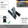 Uniflasy 7635 15.3 Inch Flavorizer Bars for Weber Spirit 200 Series (2 Burners) Spirit E210 S210 E220 S220 Gas Grills with Front Control Knobs, Porcelain Enameled Heat Plate Replacement for Weber 7635
