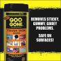Goo Gone Clean Up Wipes Adhesive Remover - 24 Count - Removes Adhesive Residue Labels Stickers Crayon Tree Sap Gum Masking Tape Glue and More