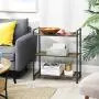 VASAGLE 3-Tier Storage Rack, Customizable Bathroom Kitchen Shelf, Industrial Style Extendable Plant Stand with Adjustable Shelf, 25.1 x 12 x 28.9 Inches, for Living Room, Balcony, Rustic Look UBSC24BX VASAGLE 3-Tier Storage Rack, Customizable Bathroom Kitchen Shelf, Industrial Style Extendable Plant Stand with Adjustable Shelf, 25.1 x 12 x 28.9 Inches, for Living Room, Balcony, Rustic Look UBSC24BX