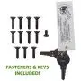 Trident 20 Inch Tall Black Magnetic Pool Child Safety Gate Latch | Keyed Alike | TRIDENT-20-BK-KA