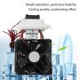 12V Semiconductor Refrigeration Cooling System 72W Thermoelectric Peltier Air Cooling Dehumidification System with Fan for Small Space Cooling etc