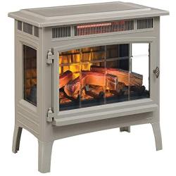 Duraflame 3D Infrared Electric Fireplace Stove with Remote Control - Portable Indoor Space Heater - DFI-5010 (French Grey)