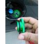 Billet Aluminum Green Fuel Cap Magnetic and Blue DEF Cap for Dodge Ram Cummins (2013-2017) Auto Parts