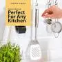 Slotted Spatula Slotted Turner Spatula - Stainless Steel Slotted Turner Stainless Steel Spatula Metal Turner - Metal Spatulas for Cooking Turner Stainless Steel Turner Slotted Spatula Stainless Steel