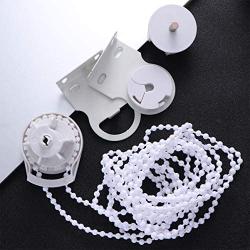 WINOMO Roller Blind Parts Roller Shade Blind Beaded Chain Cord Blinds Heavy Duty Metal Roller Blind Fitting Repair Part Brackets Cover Chain Set