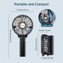 Mini Handheld Fan, EasyAcc Personal Cooling Fan Lifetime Warranty 2600mAh Battery Fan 3-15 Working Hours USB Rechargeable Desk Fan Small Folding Portable Table Fan for Travel Office Room Household