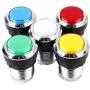 EG STARTS 10 Pcs/Lots Chrome Plating 30mm LED Illuminated Push Buttons with Micro Switch for Arcade Machine Games Mame Jamma Parts 12V Each Color of 2 Pieces