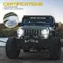 Xprite 7 Inch CREE LED Headlights DOT Approved for Jeep Wrangler JK LJ CJ TJ Hummber H1 H2 1997-2018, with High/Low Beam, Halo DRL Round Headlamps