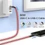 USB C to USB C 6FT Cable, iCrius 60W 3A Light Up Led Fast Charger Cord Compatible with Samsung Galaxy S20+ Ultra/Note 10+, MacBook Air/Pro 13, iPad Pro 2020, Google Pixel 2/3/4 XL, and More (red) USB C to USB C 6FT Cable, iCrius 60W 3A Light Up Led Fast Charger Cord Compatible with Samsung Galaxy S20+ Ultra/Note 10+, MacBook Air/Pro 13, iPad Pro 2020, Google Pixel 2/3/4 XL, and More (red)