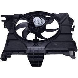 TOPAZ 0002009323 Radiator Cooling Fan Assembly for 2007-2015 Smart Car Fortwo 451