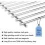 Hisencn Repair kit Replacement for Jenn Air 720-0337, 7200337, 720 0337 Gas Grill Model, 4pack Stainless Steel Burners Pipe Tube, Heat Plates Sheild Tent, Set of 3 Grill Cooking Grid Grates