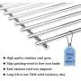 Hisencn Repair kit Replacement for Jenn Air 720-0337, 7200337, 720 0337 Gas Grill Model, 4pack Stainless Steel Burners Pipe Tube, Heat Plates Sheild Tent, Set of 3 Grill Cooking Grid Grates