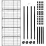 Simple Deluxe HKSHLF29146105G Heavy Duty 5-Shelf Shelving Unit, 29'' D x 14''W x 61'' H, 5 Tier, Black