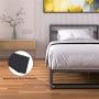 Noillats Metal Platform Bed Frame Twin Size with Headboard Low Profile, Premium Reinforced Steel Slat Support Mattress Foundation 7 Inch, No Box Spring Needed and Easy Assembly, Black