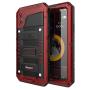 Beasyjoy iPhone X iPhone 10 Metal Case Heavy Duty Aluminum Cover Waterproof with Screen Full Body Protector Shockproof Tough Rugged Durable Military Grade for Sports Red