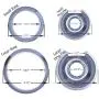 Range Kleen Style D Heavy Duty Drip Pans and Trim Rings (Includes 2 Small and 2 Large) for GE Hotpoint Range Kleen Style D Heavy Duty Drip Pans and Trim Rings (Includes 2 Small and 2 Large) for GE Hotpoint