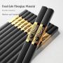 10 Pairs Reusable Chopsticks Dishwasher Safe,9.5 Inch Fiberglass Chop Sticks Multipack Metal Japanese Korean Chopsticks for food