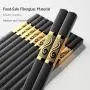 10 Pairs Reusable Chopsticks Dishwasher Safe,9.5 Inch Fiberglass Chop Sticks Multipack Metal Japanese Korean Chopsticks for food 10 Pairs Reusable Chopsticks Dishwasher Safe,9.5 Inch Fiberglass Chop Sticks Multipack Metal Japanese Korean Chopsticks for food
