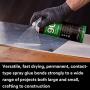3M Hi-Strength 90 Spray Adhesive, Permanent, Bonds Laminate, Wood, Concrete, Metal, Plastic, Clear Glue, Net Wt 17.6 oz, Will Spray Upside Down