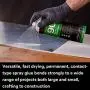 3M Hi-Strength 90 Spray Adhesive, Permanent, Bonds Laminate, Wood, Concrete, Metal, Plastic, Clear Glue, Net Wt 17.6 oz, Will Spray Upside Down