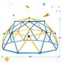 Zupapa 2021 Upgraded Dome Climber with 2-Year Warranty, Decagonal Geo Jungle Gym Supporting 735LBS with Much Easier Assembly, a Lot of Fun for Kids (Blue)