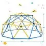 Zupapa 2021 Upgraded Dome Climber with 2-Year Warranty, Decagonal Geo Jungle Gym Supporting 735LBS with Much Easier Assembly, a Lot of Fun for Kids (Blue)