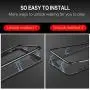 iPhone 7 Case,iPhone 8 Case, MISSCASE Ultra Slim Magnet Protective Case with Metal Frame Tempered Glass Back [Magnetic Adsorption Technology] [Support Wireless Charging](Black Frame + Clear Back)