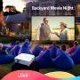 Projector Screen with Stand, Upgraded 3 Layers 120 inch 4K HD 16:9 Outdoor/Indoor Portable Front Projection Screen, Foldable Projection Screen with Carry Bag for Home Theater Backyard Movie