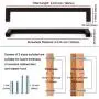 Koofizo Solid Square Bar Cabinet Handle - Black Furniture Pull, 6.3 Inch/160mm Screwhole Distance, 10-Pack for Kitchen Cupboard Door, Bedroom Dresser Drawer, Bathroom Wardrobe Hardware Koofizo Solid Square Bar Cabinet Handle - Black Furniture Pull, 6.3 Inch/160mm Screwhole Distance, 10-Pack for Kitchen Cupboard Door, Bedroom Dresser Drawer, Bathroom Wardrobe Hardware