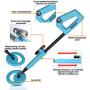 all-sun TS20A Junior Metal Detector for Children DIY Beach Yard Toy, Blue