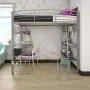 DHP Studio Loft Bunk Bed Over Desk and Bookcase with Metal Frame - Twin (Gray) DHP Studio Loft Bunk Bed Over Desk and Bookcase with Metal Frame - Twin (Gray)