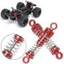 Tbest 2pcs Metal Shock Absorber, RC Shock Absorber Replacement with Caps Upgrade Parts Compatible with Fit for HS 18301 18302 18311 18312 1/18 RC Car