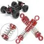 Tbest 2pcs Metal Shock Absorber, RC Shock Absorber Replacement with Caps Upgrade Parts Compatible with Fit for HS 18301 18302 18311 18312 1/18 RC Car