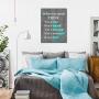 Visual Art Decor Inspirational Before You Speak Think Sign Canvas Prints Wall Art Framed and Stretched Motivational Quotes for Classroom Home Office Bedroom Living Room Decoration (02 Grey, 24x32)