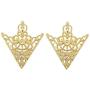 MXUHUI Retro Hollow Pattern and Angle Triangle Collar Pins Brooch Clip Pin Brooches Shirt Collar Decoration Parts