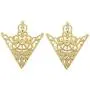 MXUHUI Retro Hollow Pattern and Angle Triangle Collar Pins Brooch Clip Pin Brooches Shirt Collar Decoration Parts