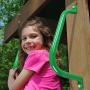Purife 17 Metal Playground Safety Handle (Set of 2), Heavy Duty Outdoor Swing Set Safety Grab Handle, Play Set Handle Grip for Playhouse, Jungle Gym, Included Mounting Hardware Parts - Green